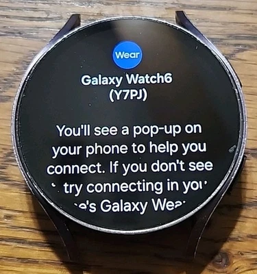 Samsung Galaxy Watch 6 SM-R945U 44mm GPS LTE Sapphire Crystal Smart Watch - Image 1 of 4