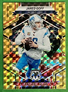 Mosaico Panini 2023 - Orgullo Nacional Jared Goff #258 mosaico amarillo reactivo Prizm - Imagen 1 de 2