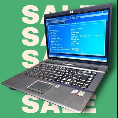 HP 550 laptop - Intel Core 2 Duo 1.80GHz DVDRW POSTS TO BIOS (042) - Image 1 of 4