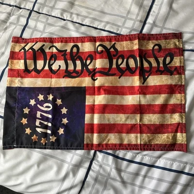 We The People 1776 American Garden Flag for Outside 12x18 - Image 1 of 4