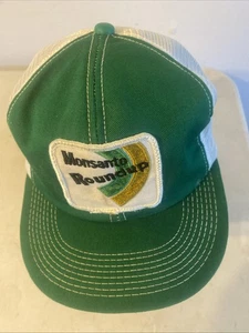 Vintage Roundup Monsanto Mesh Trucker Snapback Green K Brand USA - Bild 1 von 3