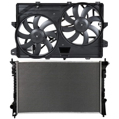 Radiator Cooling Fan Kit For 2007-2015 Lincoln MKX 2007-2014 Ford Edge - Image 1 of 4