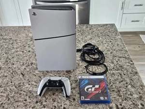 Consola PlayStation 5 Slim Disc con mando y juego Gran Turismo 7 | ¡FUNCIONA! - Imagen 1 de 19