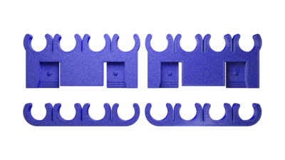 Ford Valve Cover Mounted 9mm Blue Spark Plug Wire Separator Kit 1965-77 Ford - Image 1 of 2