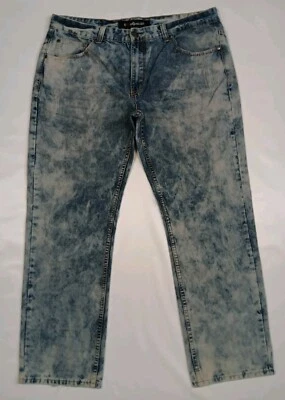 Pantalones de mezclilla Enyce talla 38W X 32L lavado a la piedra holgados hip hop urbanos vintage Y2K Foto 1 de 4