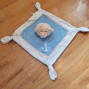 Keel Sleepy Shore Monkey Baby Comforter Soft Toy Blanket Blankie Doudou Blue - Picture 1 of 10