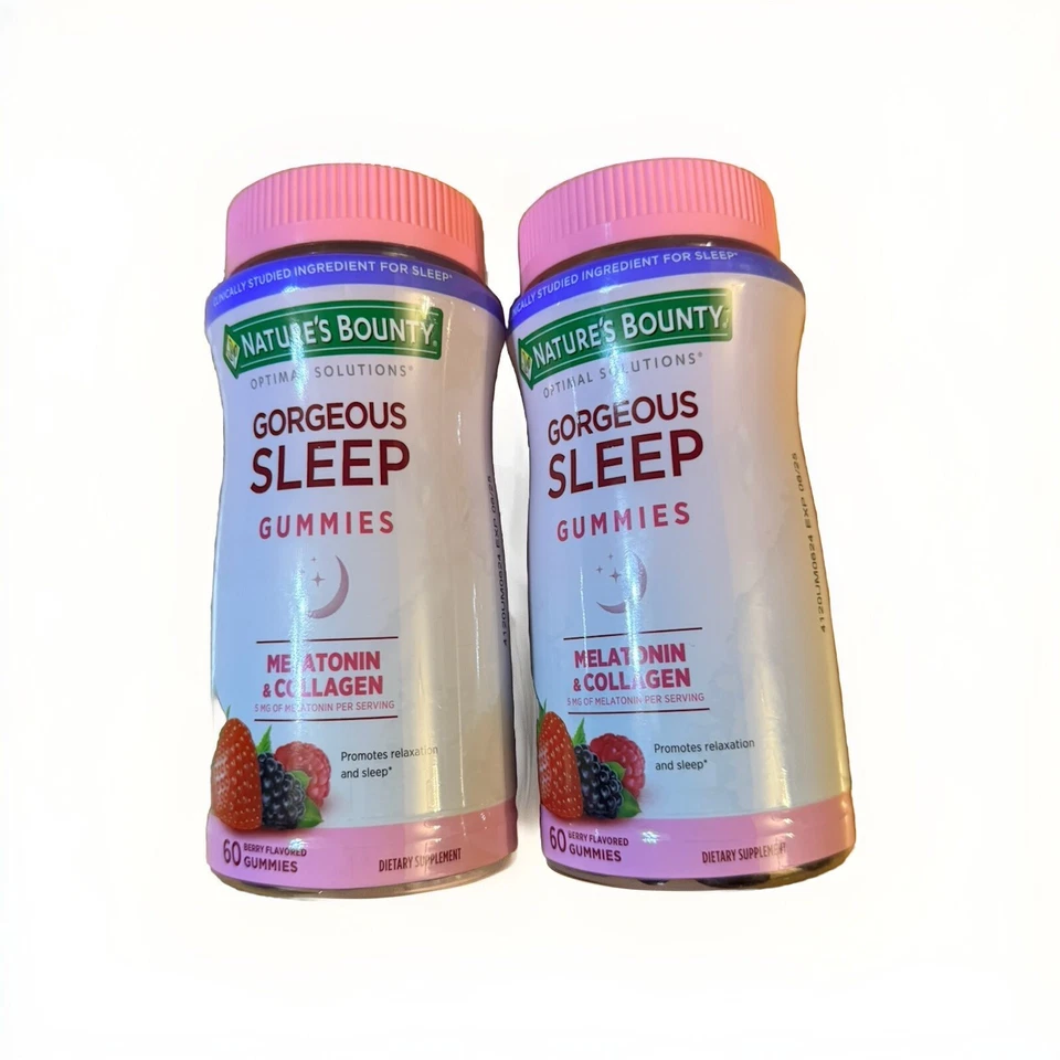 Nature's Bounty Optimal Solutions Sleep Melatonin 60 Count Gummies