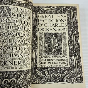 Great Expectations By Charles Dickens 1920 Antique Everyman Library Hardcover - Picture 1 of 17