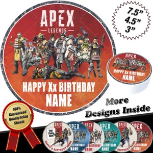 Apex Legends Cake Topper Personalised Round Circle Edible Icing - Picture 1 of 10