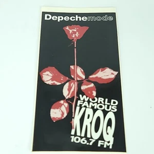Vintage World Famous KROQ 106.7 FM Station Sticker 1990s Depeche Mode Violator - Bild 1 von 4