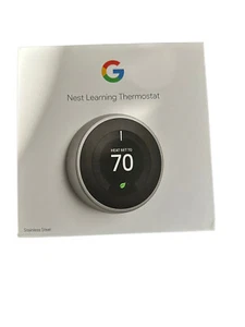 Google NEST Nest. Termostato de aprendizaje - Acero inoxidable - Imagen 1 de 2