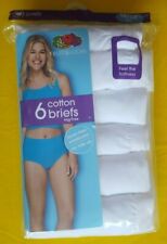 Fruit Of The Loom 100% Cotton 6 Pack Briefs Color White  Size 9(2X), 10(3X)
