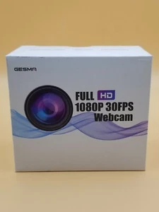 GESMA Nuevo 1080p HD USB Computadora Cámara Web Full HD 30fps - Imagen 1 de 4