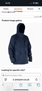 Lma Rain Coat Waterproof Dark Blue Size Small See Photos - Picture 1 of 10