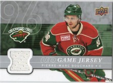 2008-09  Upper Deck Game Jerseys #GJ-PB Pierre-Marc Bouchard Minnesota Wild