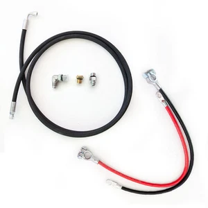 Single Acting Pump 3/8" Hose Kit Hose and Fittings with Battery Cables. - Bild 1 von 1