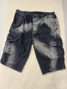 Pantaloncini da uomo True Religion Tie Dye Dean taglia 32 grunge con bottoni a mosca - Foto 1 di 9