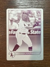 2022 Topps Update Brandon Marsh Rookie Debut 1/1 Magenta Printing Plate 