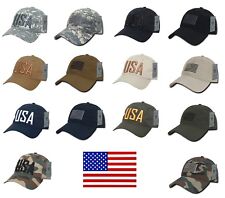 USA US American Flag United States America Ripstop Cotton Polo Baseball Hat Cap