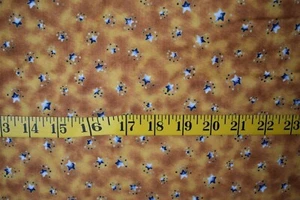 STARS DISTRESSED HOME SPUN CHRISTMAS PRINT 100% COTTON FABRIC BY THE YARD - Picture 1 of 1