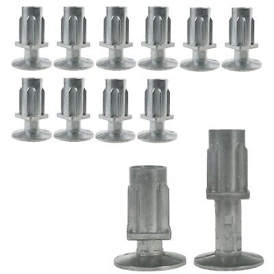 PACK  X 12 - 30mm SQUARE TABLE LEGS ADJUSTABLE FOOT INSERTS FOR CATERING TABLES • 27.50£