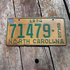 1974 North Carolina DEALER License Plate - "71479"