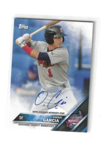 Omar Garcia 2016 AUTO RC Topps Pro Debut #4 Brewers - Picture 1 of 1