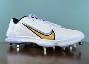 Nike Force Zoom Trout 7 Pro White/Gold Baseball Cleats Men’s Size 14 CQ7224-106 - Picture 1 of 11