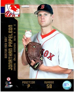 BASEBALL Poster (2008) JONATHAN PAPELBON #58 RED SOX 8 x 10" (Photo File) - Picture 1 of 1