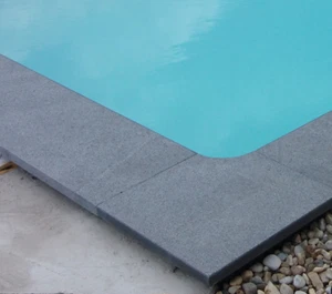 Beckenrandsteine 5 x 3m Padang Dark GRANIT Schwimmbeckenumrandung - Bild 1 von 9