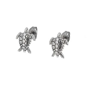 Sterling Silber Ohrringe, Schildkröte Ohrstecker, 11 mm Ohrstecker, 925 - Bild 1 von 2