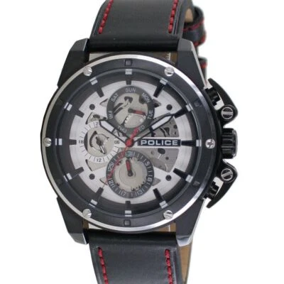 Police Men's Watch Leather Analog Splinter PL14688JSBS.04 - Image 1 of 3