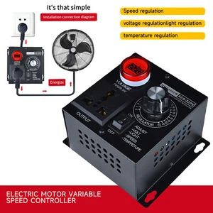 Electric Motor Variable Speed Controller 120V~220V 15A Motor Speed 4000W AC  - Picture 1 of 23