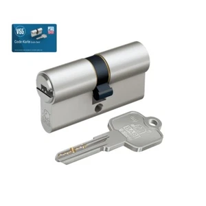 Profilzylinder Schließzylinder Zylinderschloss mit 5 Schlüssel und Code-Karte - Bild 1 von 2