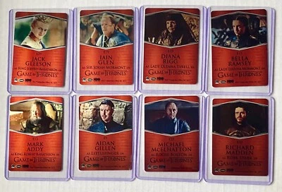 Game of Thrones Iron Anniversary Series 1 Lot of 8 Metal Steel Trading Cards - Image 1 of 4
