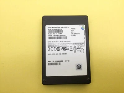 SAMSUNG PM1633 EMC 3.84TB SAS 12Gb/s 2.5'' ENT SSD MZ-ILS3T80 - Image 1 of 4