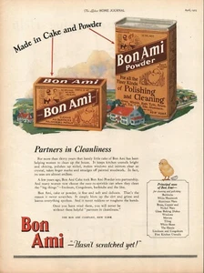 Polvo Bon Ami - Aspiradora Eureka - 1925 - Anuncio de revista de 2 caras - Imagen 1 de 2