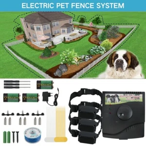 Elektrisches Hundezaunsystem verstecktes elektronisches drahtloses Haustier-Eindämmungshalsband - Bild 1 von 23