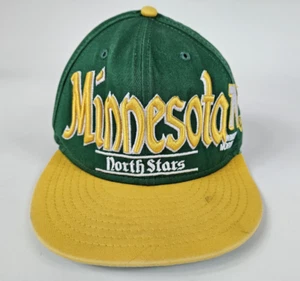 New Era Minnesota North Stars Hat Retro Hockey Green Snapback cap Vintage Hockey - Picture 1 of 10
