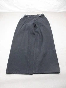 Versace Couture Size 28 Womens BLK 100% Cotton Zip Fly Pocket Wide Leg Jeans 256 - Picture 1 of 10
