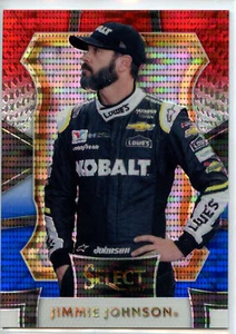 2017 Panini Select Racing NASCAR RED WHITE BLUE #2 Jimmie Johnson #91/299 - Picture 1 of 2