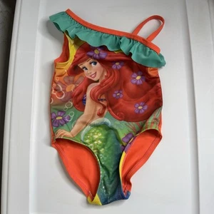 Disney Princess The Little Mermaid Baby Girls Bathing Suit Size 2T Vintage Ariel - Picture 1 of 10