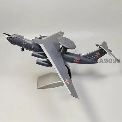New 1/200 Scale Russian A-50U Awacs Aircraft Gray Color Metal + Plastic Model - Image 1 of 4