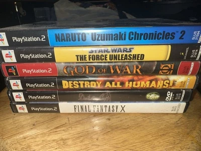 Juegos PS2 PlayStation 2 Naruto, Star Wars, God Of War, Destroy All Humans, Dmc, Foto 1 de 4
