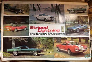 FORD SHELBY MUSTANG VINTAGE 1978 ORIGINAL POSTER By AUTOMOTIVE QUARTERLY 25 x 38 - Picture 1 of 8