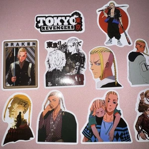10 Draken Drakken Stickers Tokyo Revengers Sticker Anime Manga Cute Kawaii - Picture 1 of 5