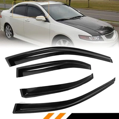 For 2004-2008 Acura TSX Side Window Visor Vent Sun Shade Deflectors Rain Guards - Imagem 1 de 4