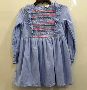 Pre-Owned Crown & Ivy Girls :pmg Sleeve Smocked Ruffle Dress Size Large - Picture 1 of 6