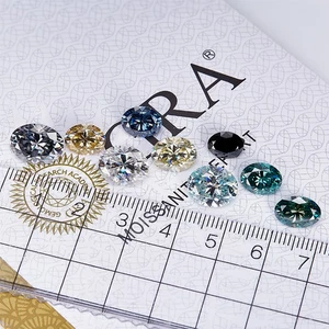 Mode 0,1-10ct Ovalschnitt Multicolor Lose Moissanit GRA VVS1 Großhandelspreis - Bild 1 von 30