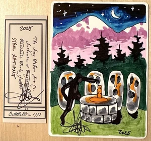 MTG ARTIST PROOF Chinese Steal Artifact AP Sketch Art Amy WEBER Magic - Picture 1 of 2